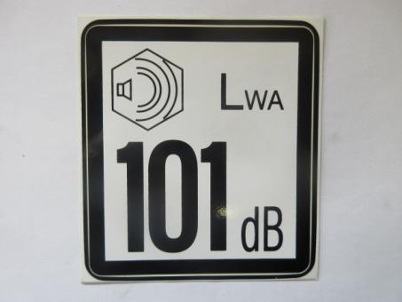 Autocollant "LWA 101" 90*100 noir/blanc 